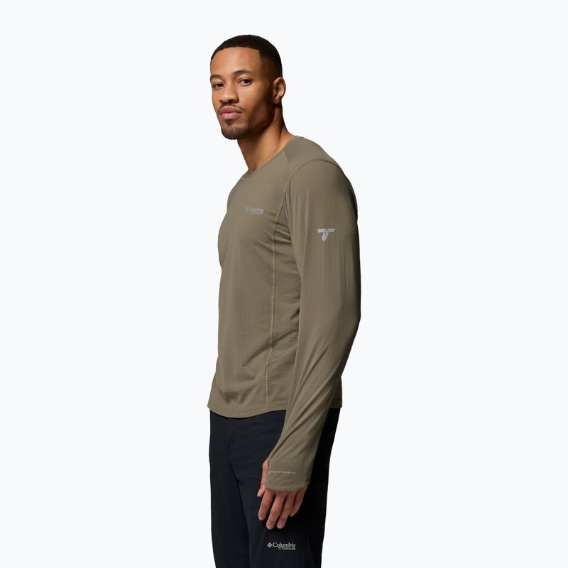 Maglia a maniche lunghe da uomo Columbia Diamond Peak Pro Crew stone green 4