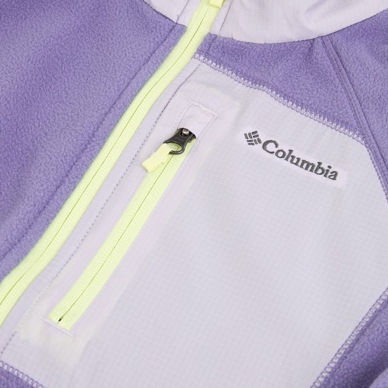 Felpa in pile per bambini Columbia Fast Trek V Full Zip stormwatch/lavender pearl 3