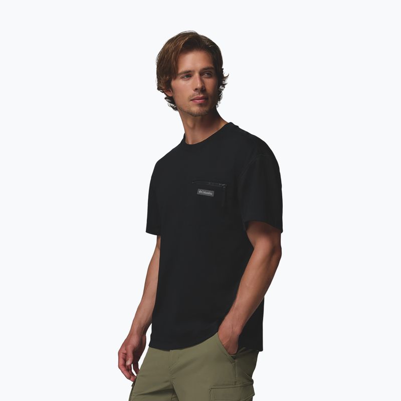 T-shirt da uomo Columbia Echo Passage SS Crew black 4
