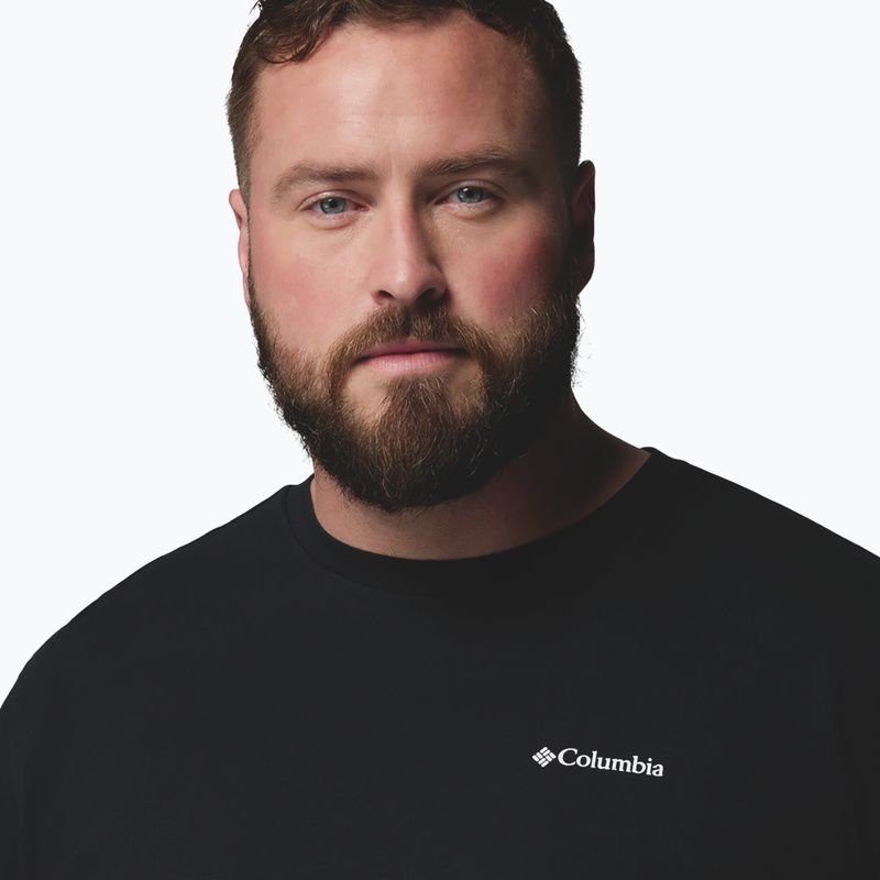 Maglietta da uomo Columbia CSC Outdoor back graphic black/scoped view 5