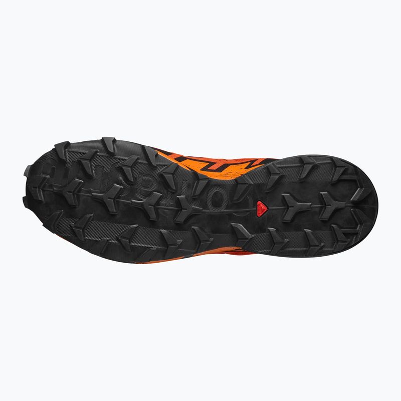 Scarpe da corsa Salomon Speedcross 6 da uomo, rosse/nere/turchese 2