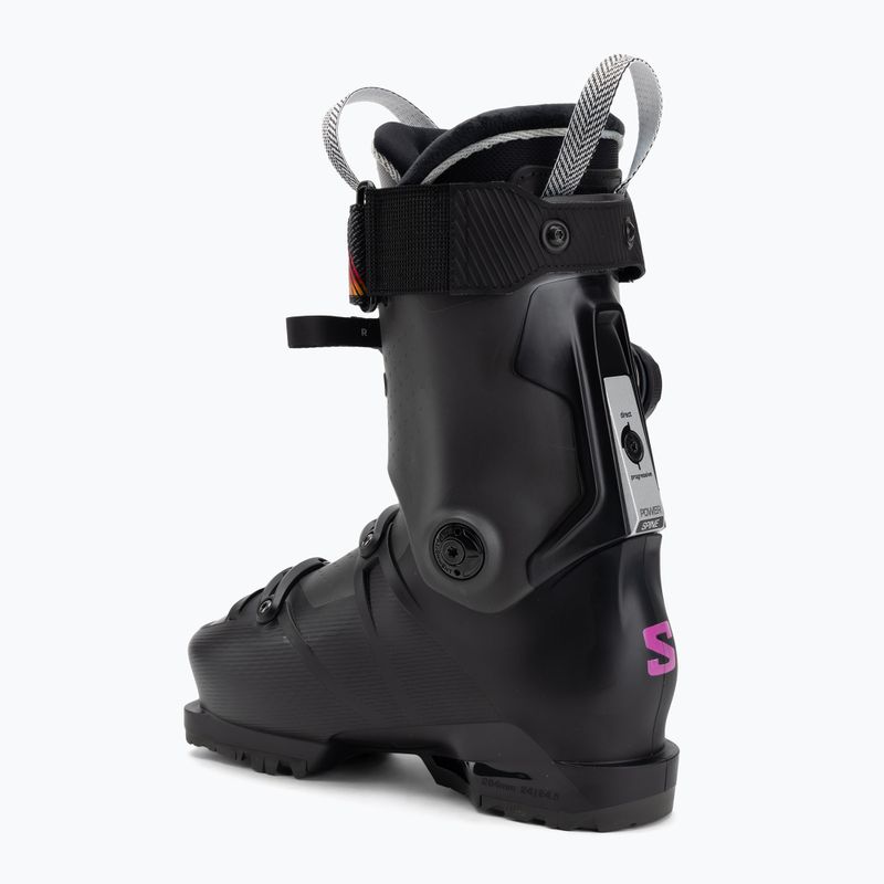 Scarponi da sci donna Salomon S/Pro Supra Dual Boa 115 W black/beluga metallic/beetroot purple 2