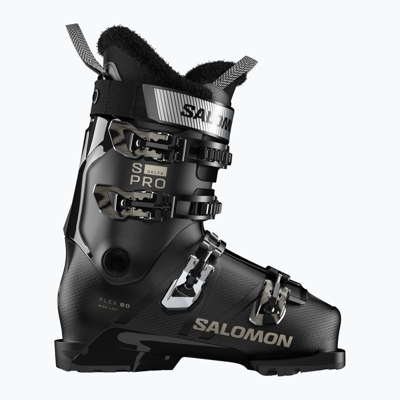 Scarponi da sci donna Salomon S/Pro Delta 80 W GW black/black/light bronze metallic