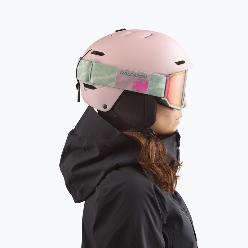 Casco da sci Salomon Husk heavenly pink 5