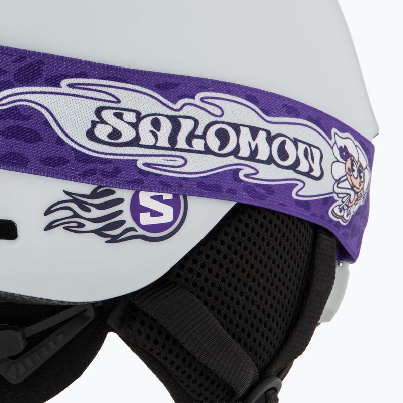 Casco da sci per bambini Salomon Player Combo ice flow/ice flow + Maschera da sci XV Jr mid blue 7