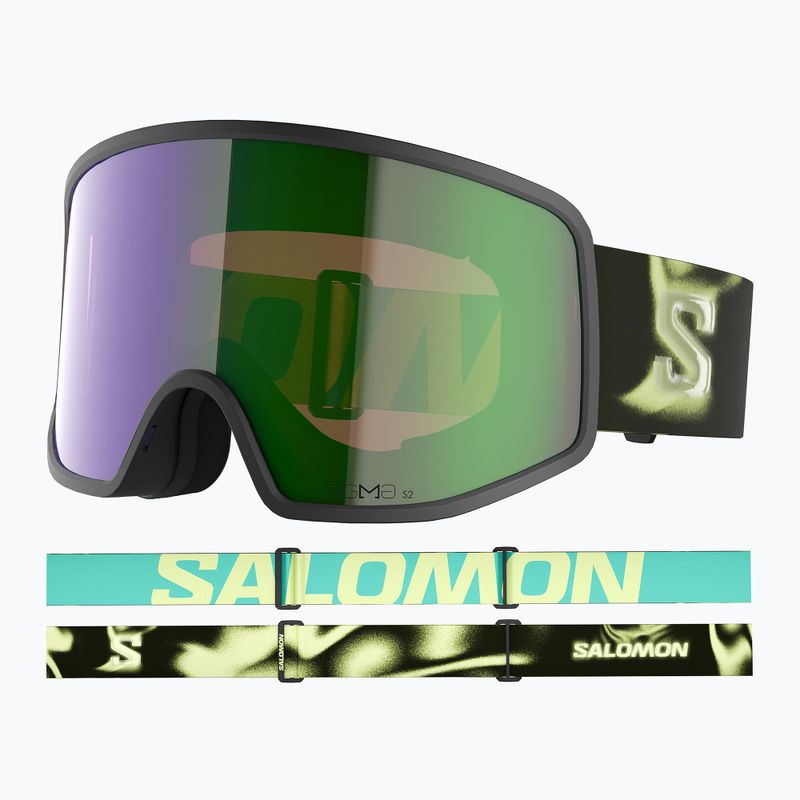 Maschera da sci Salomon Sentry Pro Sigma black/sigma emerald 5