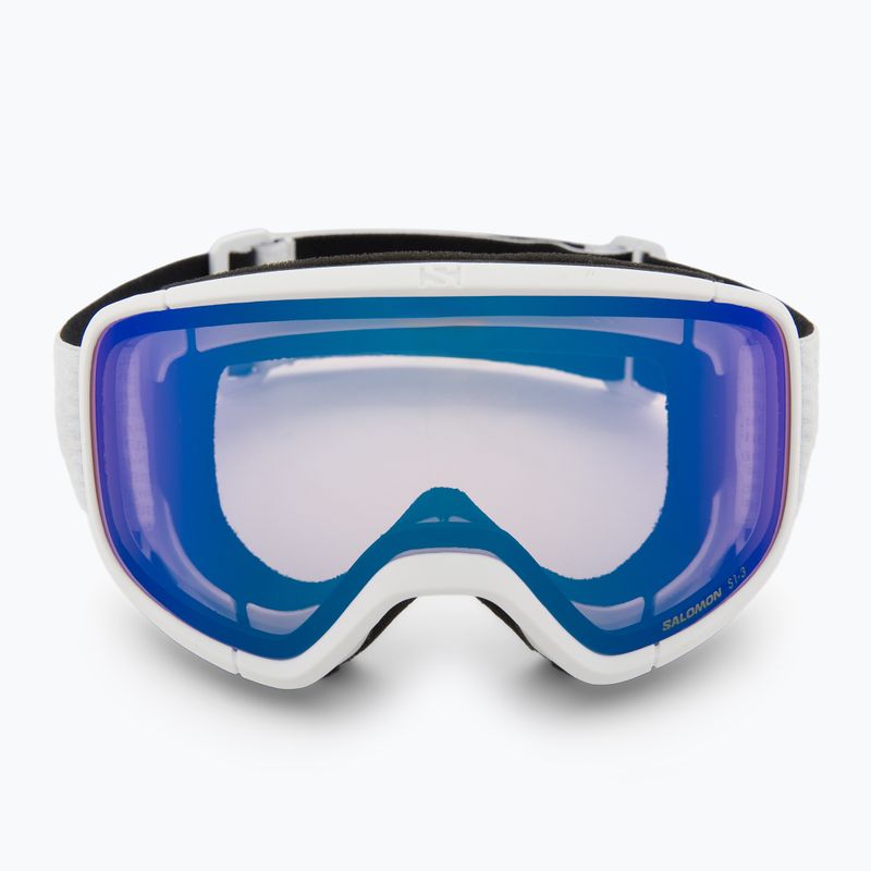 Maschera da sci Salomon Aksium 2.0 Photo white/photo mi blue 2