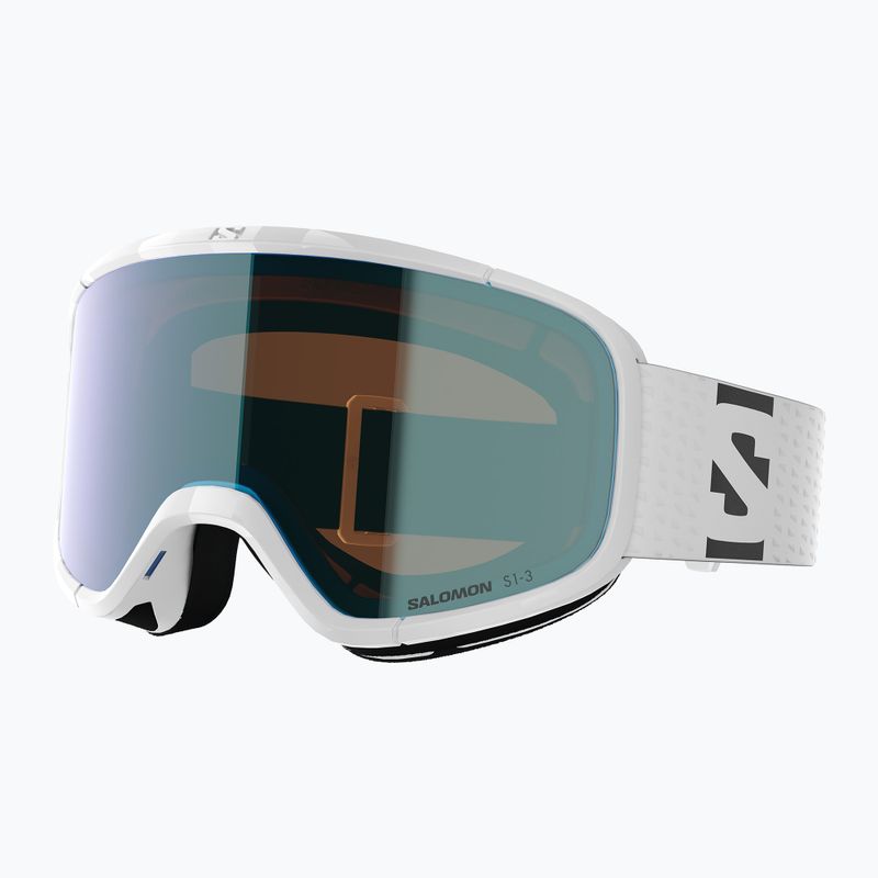 Maschera da sci Salomon Aksium 2.0 Photo white/photo mi blue