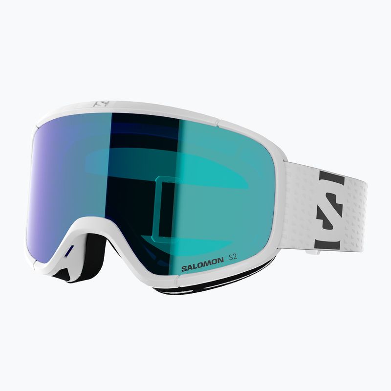 Maschera da sci Salomon Aksium 2.0 white/ml mid blue