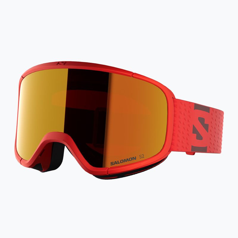 Maschera da sci Salomon Aksium 2.0 cherry tomato/ml mid red