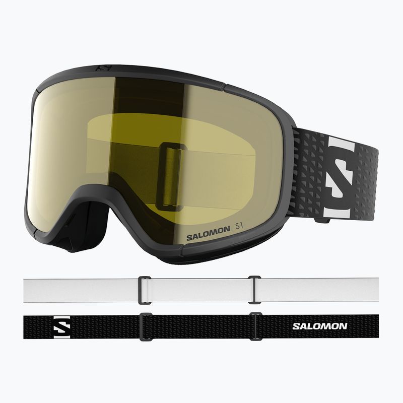 Maschera da sci Salomon Aksium 2.0 Acces black/flash yellow 5