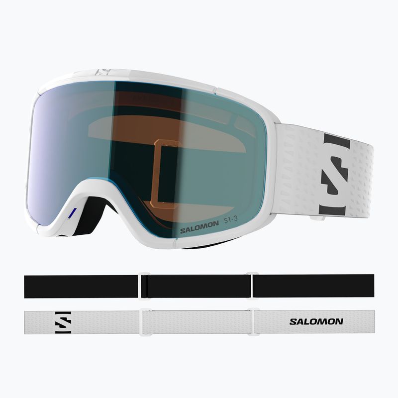 Maschera da sci Salomon Aksium 2.0 S Photo white/photo ml blue 5