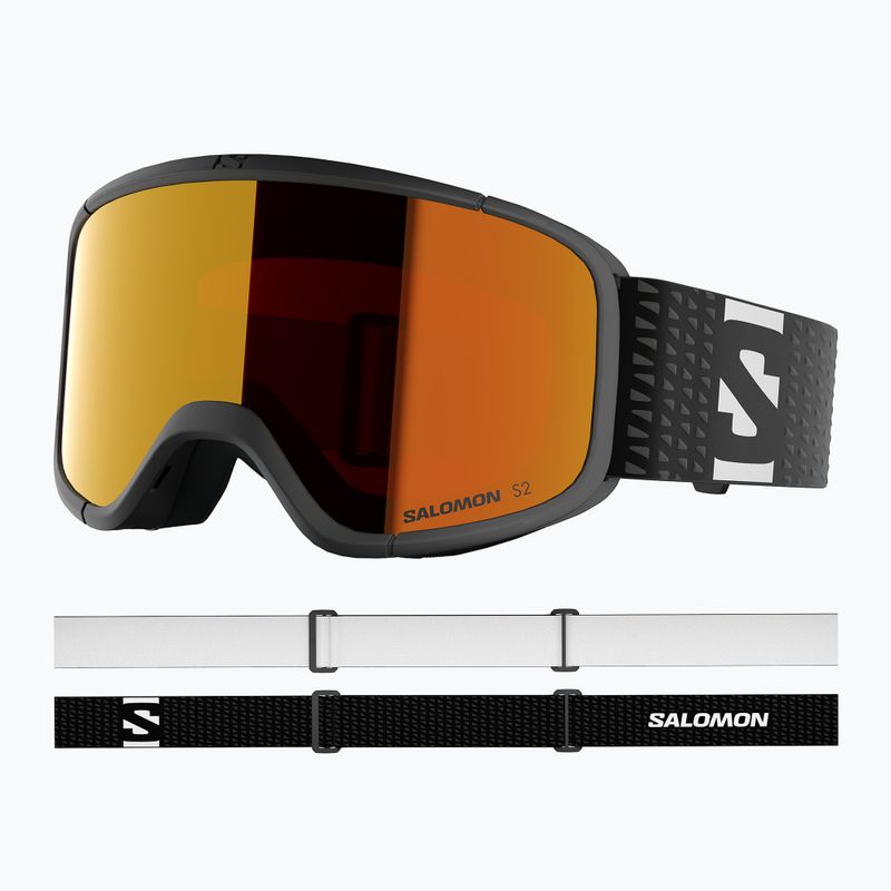 Maschera da sci Salomon Aksium 2.0 S black/ml mid red 5