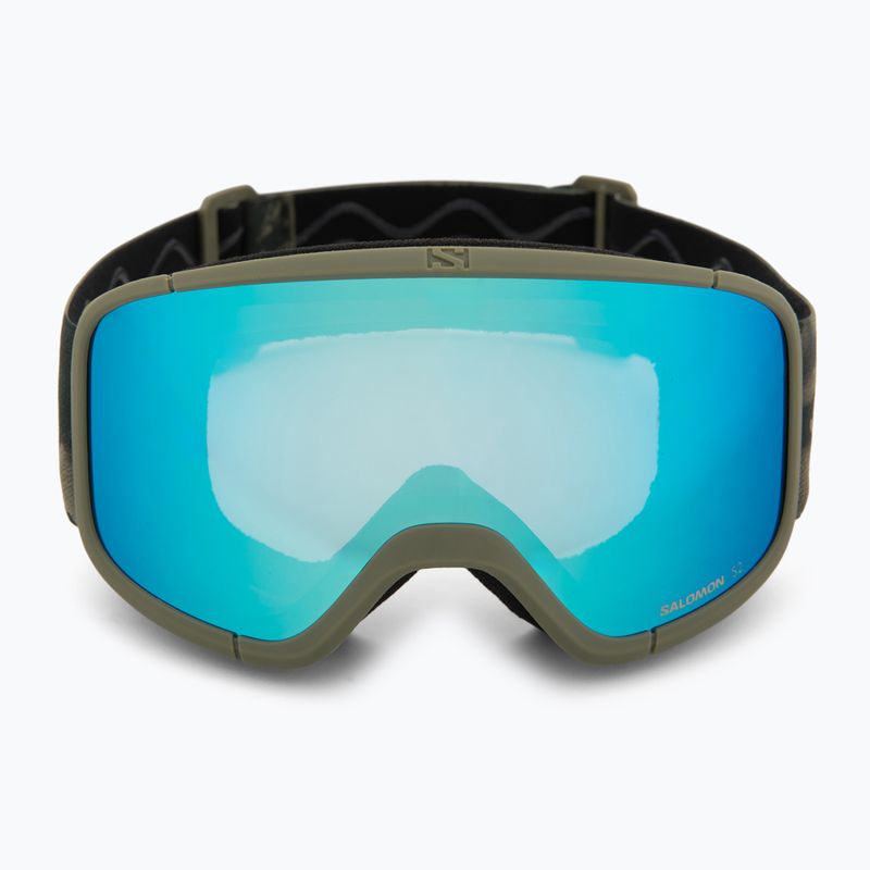 Maschera da sci Salomon Aksium 2.0 S olive night/ml mid blue 2