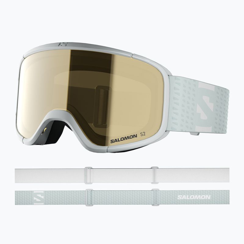 Maschera da sci Salomon Aksium 2.0 S Acces ice flow/flash gold 9