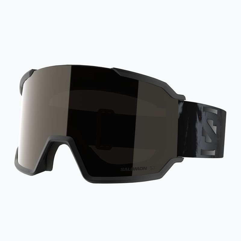 Maschera da sci Salomon S/View 3 black/ml black