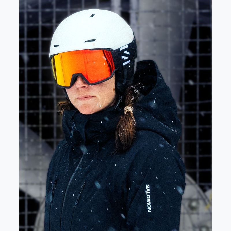 Maschere da sci Salomon S/View 3 black/ml mid red 6