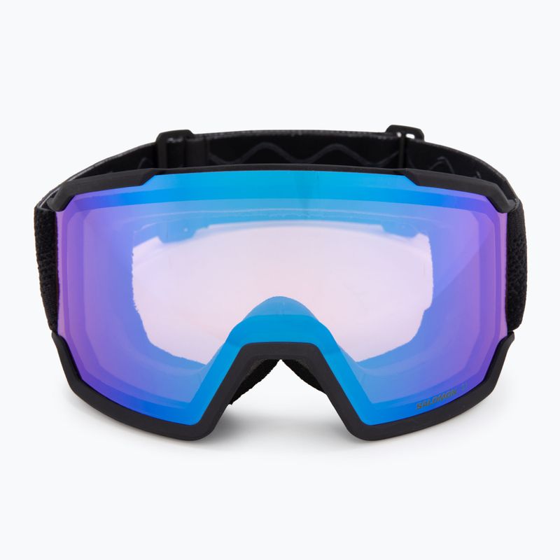 Maschera da sci Salomon S/View 3 black/ml light blue 2