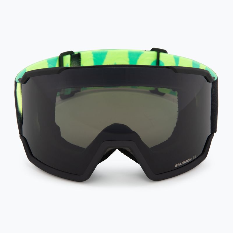 Maschera da sci Salomon S/View 3 black yellow/ml black 2