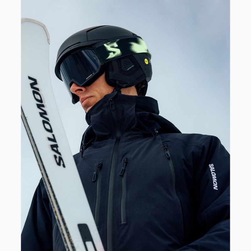 Maschera da sci Salomon S/View 3 black yellow/ml black 6