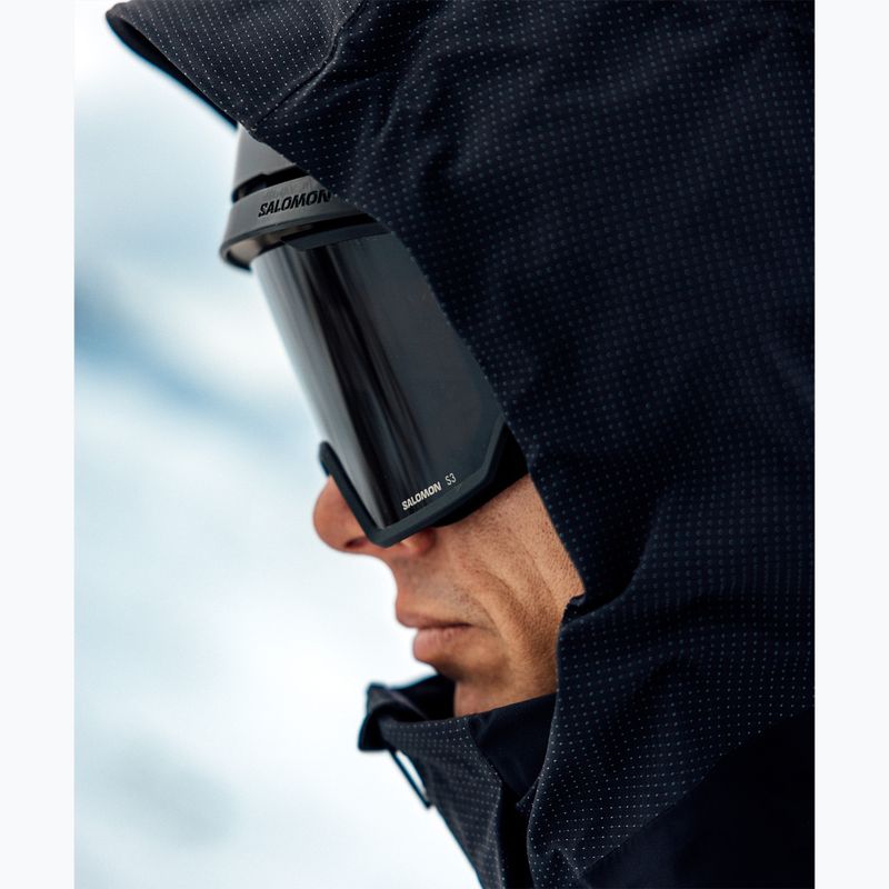 Maschera da sci Salomon S/View 3 black yellow/ml black 7