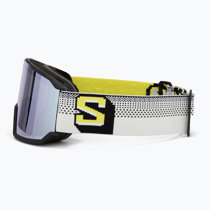 Maschera da sci Salomon S/View 3 black pixels/ml super white 4
