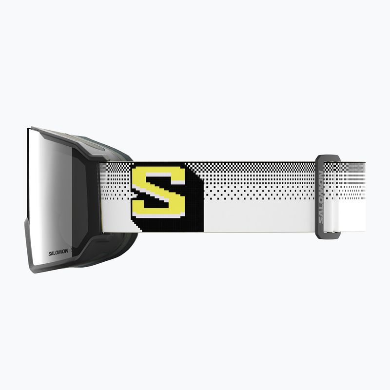 Maschera da sci Salomon S/View 3 black pixels/ml super white 4