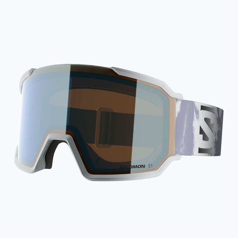 Maschera da sci Salomon S/View 3 ice flow/ml light blue