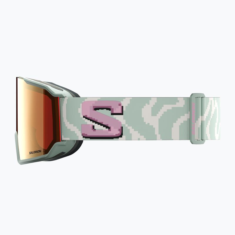 Maschera da sci Salomon S/View 3 iceberg green/ml ruby 4