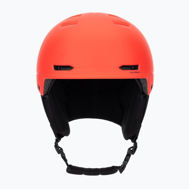 Casco da sci per bambini Salomon Husk Jr cherry tomato 2