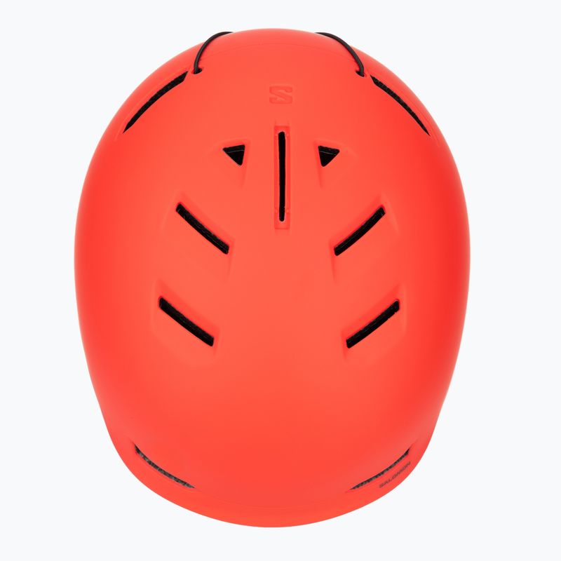 Casco da sci per bambini Salomon Husk Jr cherry tomato 6