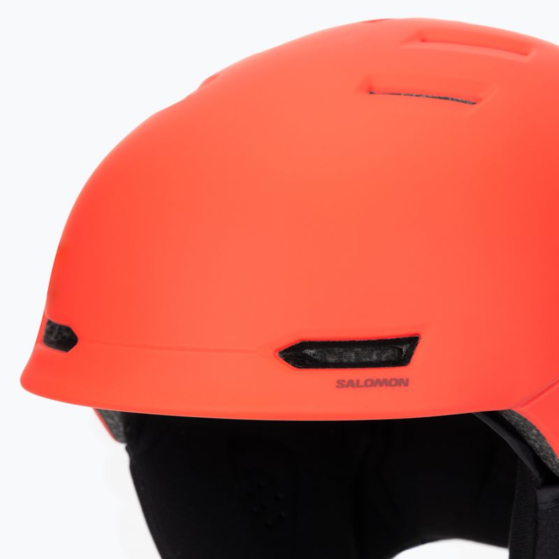 Casco da sci per bambini Salomon Husk Jr cherry tomato 7