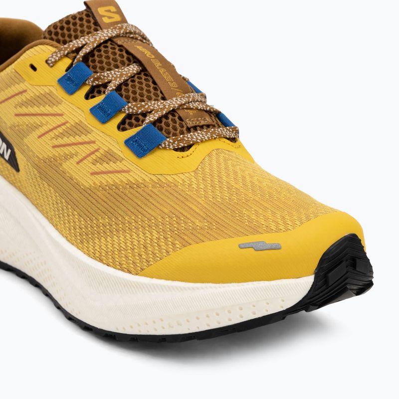 Scarpe da corsa da uomo Salomon Aero Blaze 3 GRVL senape piccante/ghiaccio vaniglia/blu nautico 7