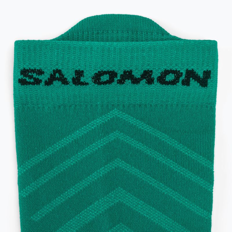 Calzini Salomon Aero Crew dynasty green/waterfall 3