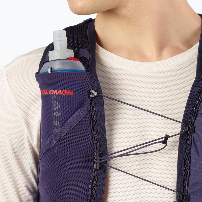 Gilet da corsa Salomon Active Skin 4 GRVL blu martime / astral aura / haute red 6