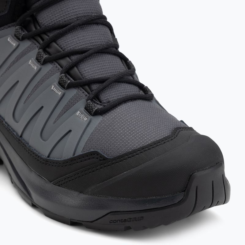 Scarpe da trekking da uomo Salomon X-Adventure Coldrush WP asfalto / nero / lega 7