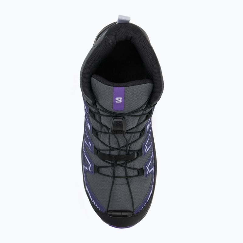 Salomon XA Pro V8 MID WP scarpe da trekking per bambini turbolenza / nero / liberty 5