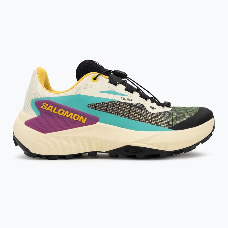 Scarpe da corsa da donna Salomon Genesis giallo trasparente/nero/willowherb 2