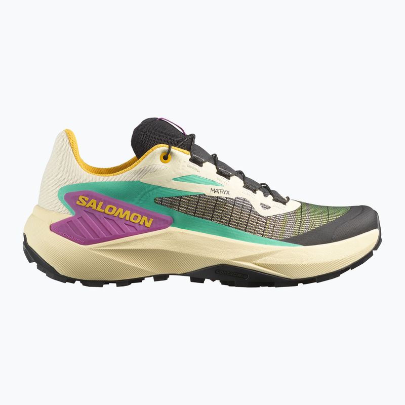 Scarpe da corsa da donna Salomon Genesis giallo trasparente/nero/willowherb 2