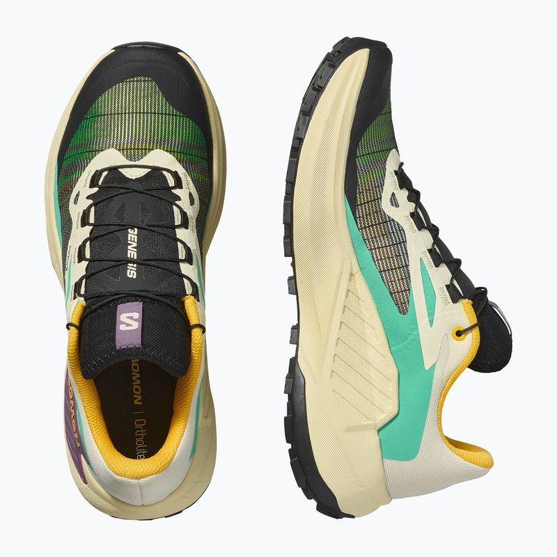 Scarpe da corsa da donna Salomon Genesis giallo trasparente/nero/willowherb 6