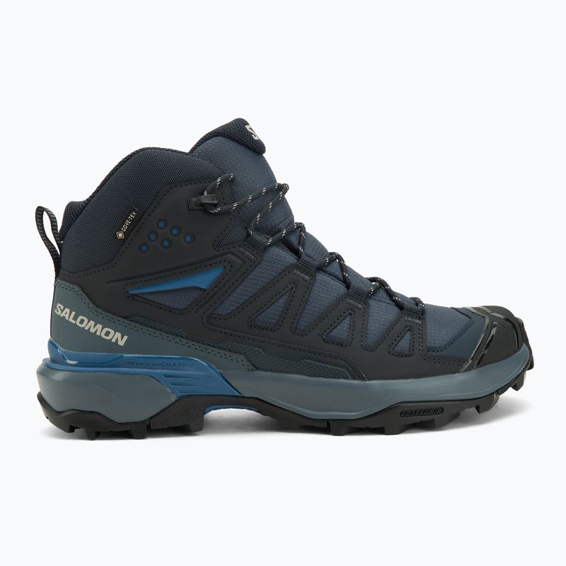 Scarpe da trekking da uomo Salomon X Ultra 360 Mid GTX blue nights / dark navy / dark blue 2