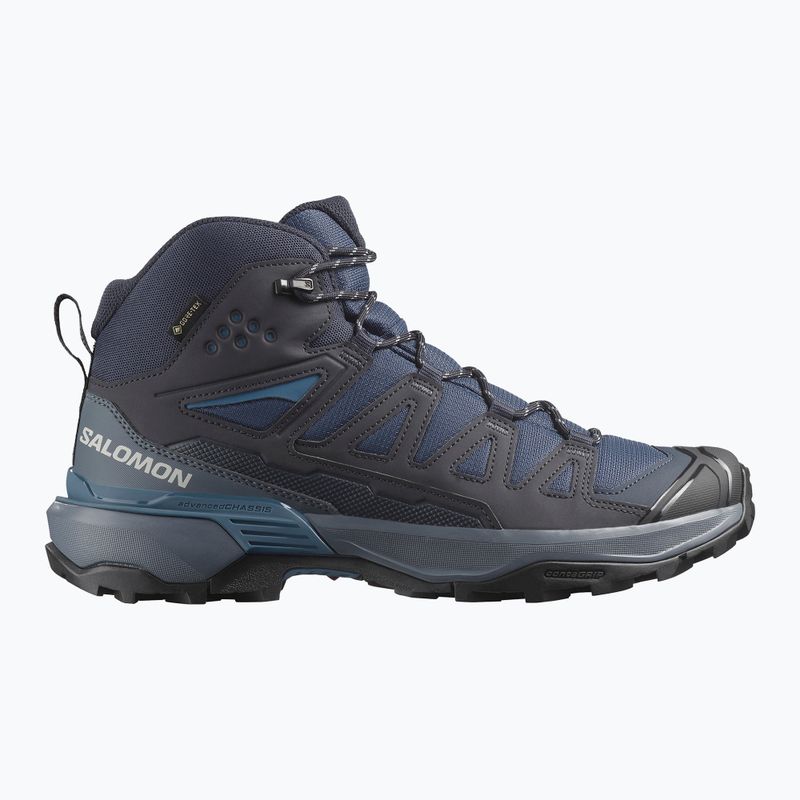 Scarpe da trekking da uomo Salomon X Ultra 360 Mid GTX blue nights / dark navy / dark blue 8
