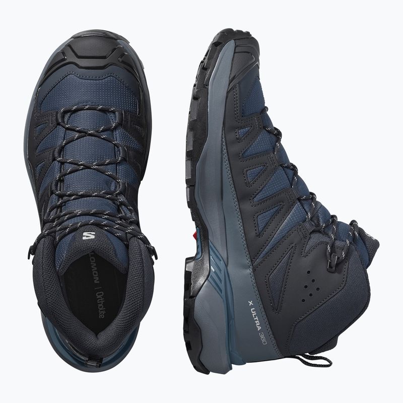 Scarpe da trekking da uomo Salomon X Ultra 360 Mid GTX blue nights / dark navy / dark blue 12