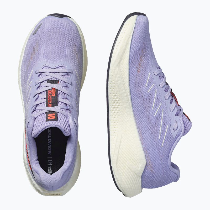 Scarpe da corsa da donna Salomon Aero Blaze 3 cosmic sky/vanilla ice/neon flame 8