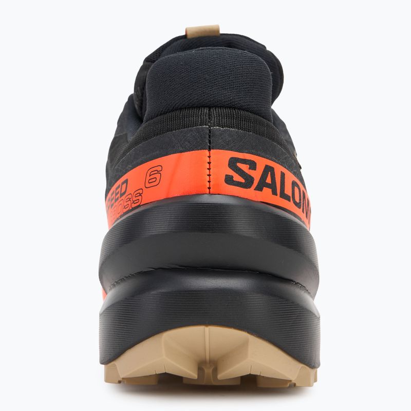 Scarpe da corsa da uomo Salomon Speedcross 6 GTX nero/arancione shock/pepe bianco 6