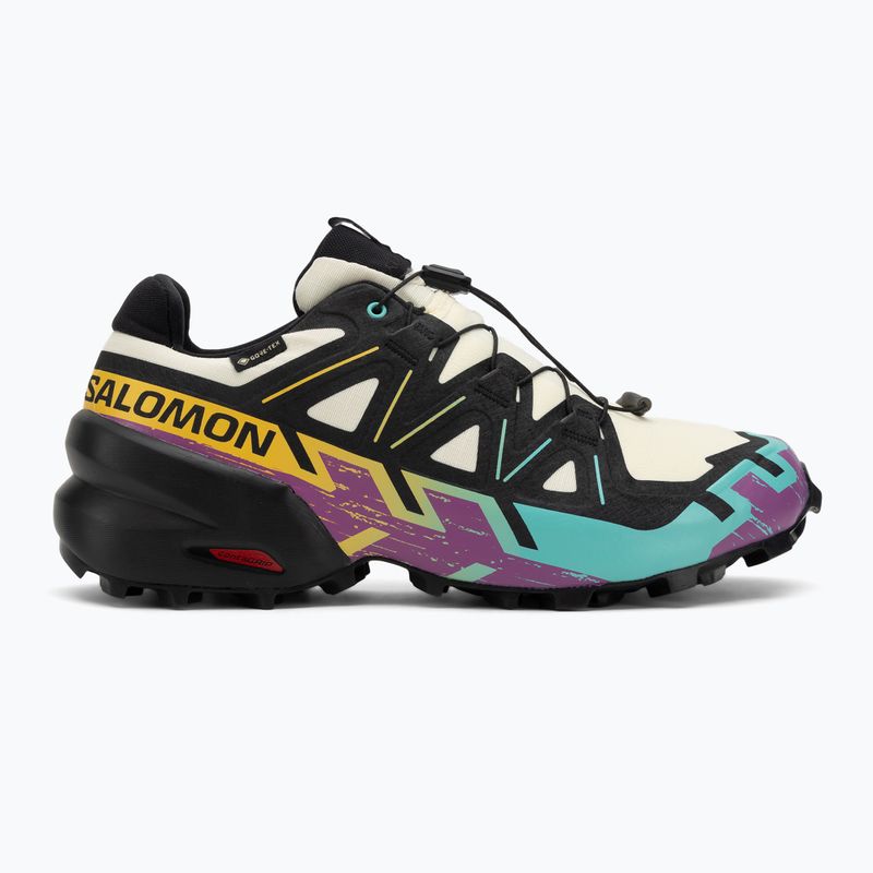 Scarpe da corsa da uomo Salomon Speedcross 6 GTX giallo trasparente/nero/cascata 2