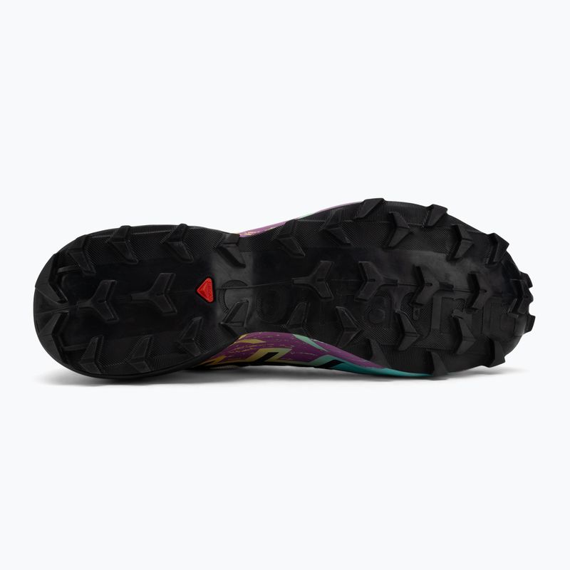 Scarpe da corsa da uomo Salomon Speedcross 6 GTX giallo trasparente/nero/cascata 4
