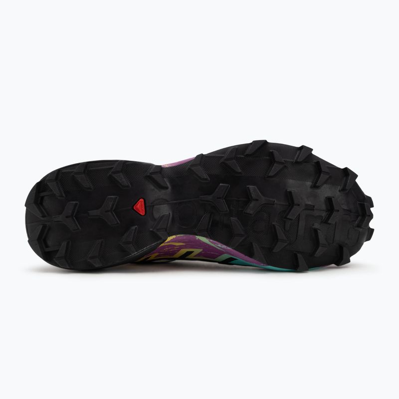 Scarpe da corsa da donna Salomon Speedcross 6 GTX giallo trasparente/nero/cascata 4