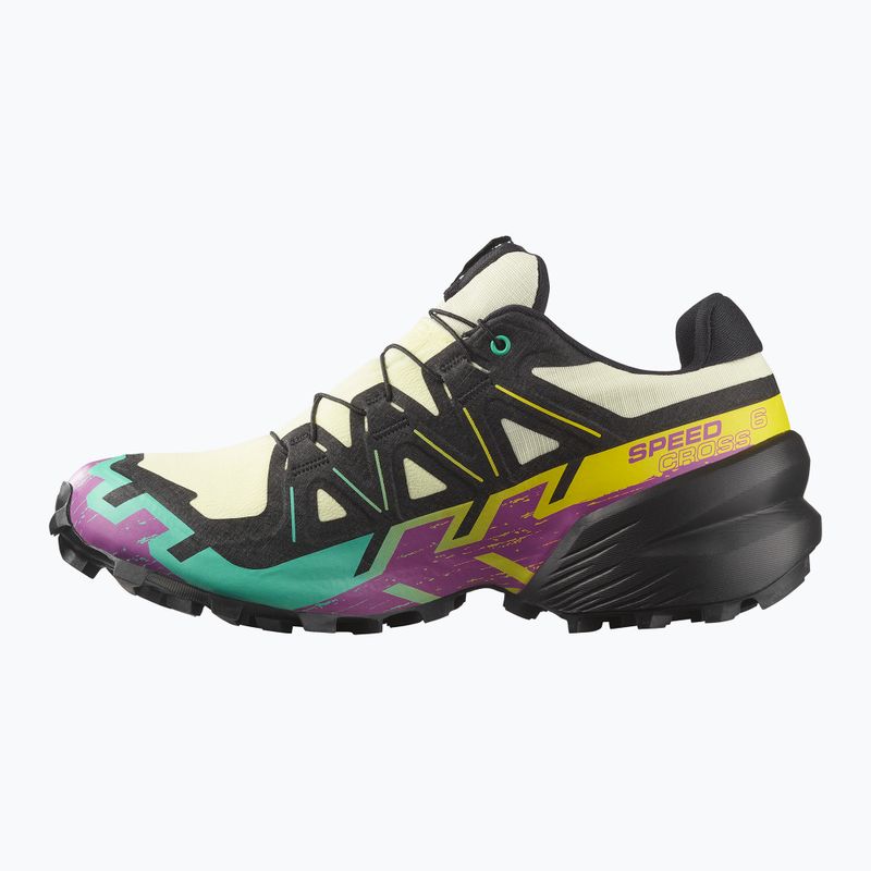 Scarpe da corsa da donna Salomon Speedcross 6 GTX giallo trasparente/nero/cascata 9
