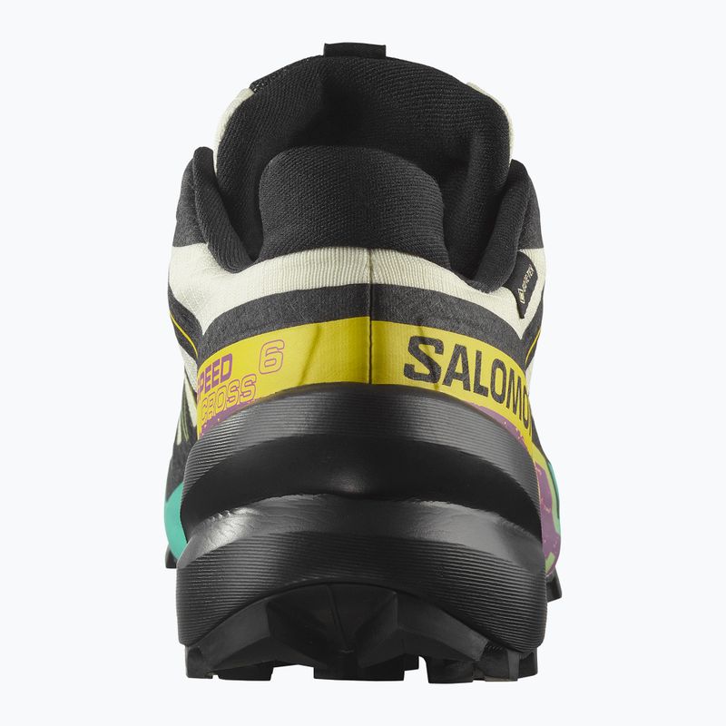 Scarpe da corsa da donna Salomon Speedcross 6 GTX giallo trasparente/nero/cascata 10